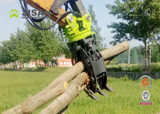 Hydraulic Log Grapple 28 Ton Compacting Force 360 Rotation cho máy đào 10-16 tấn