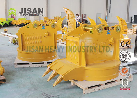 Nam châm điện nâng thủy lực tròn 1600kg 3600lb 1,2m 47in cho phế liệu kim loại cần cẩu