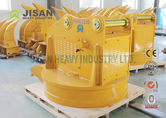 Nam châm điện nâng thủy lực tròn 1600kg 3600lb 1,2m 47in cho phế liệu kim loại cần cẩu