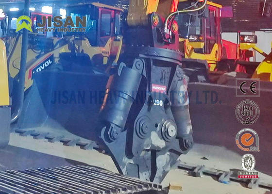 Máy xúc đào hạng nặng Kéo cắt kim loại với độ dày lưỡi 50mm Đường kính xi lanh 100mm