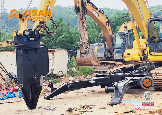 Jisan Hardox Demolition Shear cho máy đào Đơn xi-lanh cắt xe máy Shear thủy lực phế liệu kim loại Shears