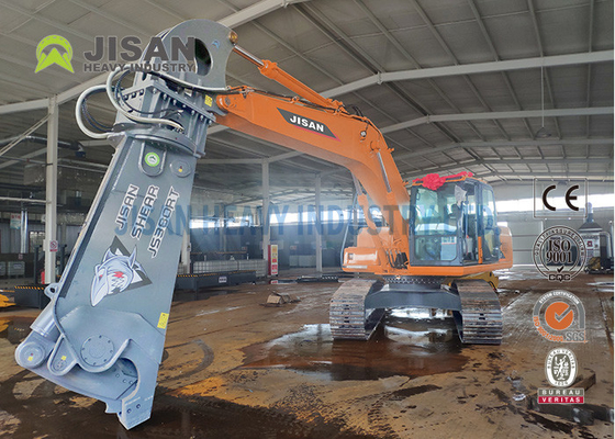 Cắt và phục hồi vật liệu phế liệu bằng Teyun Tycs450rt Cắt thủy lực cho máy đào trên các trang web phá hủy công nghiệp