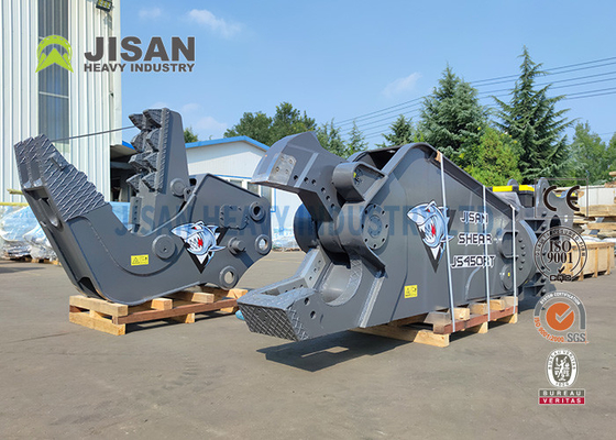 Cắt và phục hồi vật liệu phế liệu bằng Teyun Tycs450rt Cắt thủy lực cho máy đào trên các trang web phá hủy công nghiệp