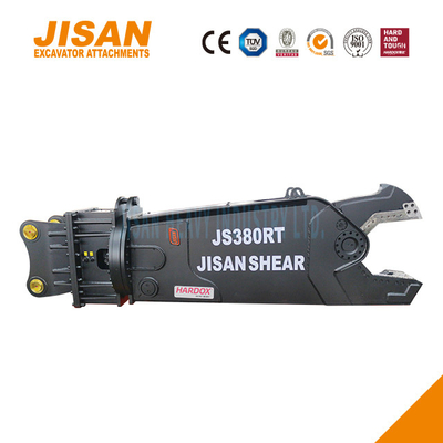 360 độ quay thủy lực Excavator Cây cắt kim loại để phục hồi vật liệu phế liệu