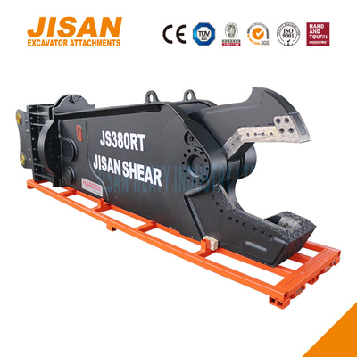 360 độ quay thủy lực Excavator Cây cắt kim loại để phục hồi vật liệu phế liệu