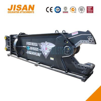 Kéo cắt kim loại máy đào JS400RT được thiết kế để đạt hiệu quả và độ bền tối đa, xoay 360 độ, van tốc độ và lực cắt 800T