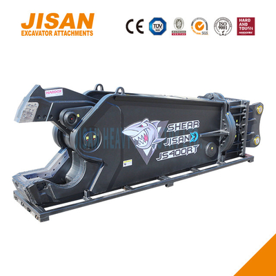 Kéo cắt kim loại máy đào JS400RT được thiết kế để đạt hiệu quả và độ bền tối đa, xoay 360 độ, van tốc độ và lực cắt 800T