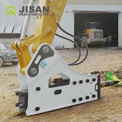 Búa phá đá thủy lực với áp suất vận hành 160-180kg/cm2, lưu lượng dầu 150-190l/phút và tốc độ va đập 350-500bpm cho máy đào