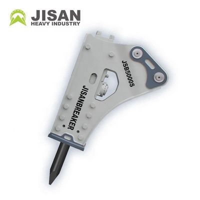 Búa phá đá thủy lực với áp suất vận hành 160-180kg/cm2, lưu lượng dầu 150-190l/phút và tốc độ va đập 350-500bpm cho máy đào