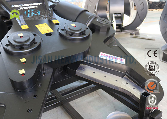Kéo cắt kim loại máy đào JISAN với động cơ quay thủy lực 360 độ, công suất mạnh mẽ và độ bền cao