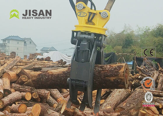 Hydraulic Log Grapple 28 Ton Compacting Force 360 Rotation cho máy đào 10-16 tấn
