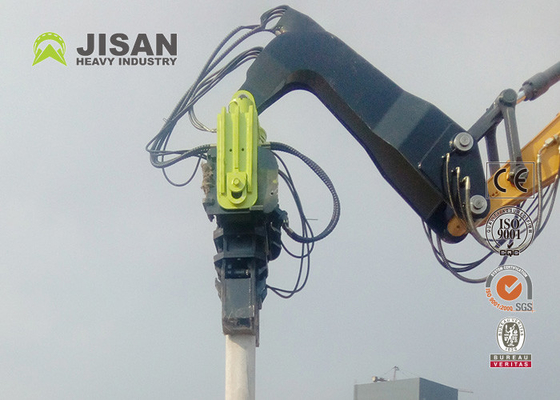 Máy xúc thủy lực gắn Bộ điều khiển cọc tấm Vibro Hammer