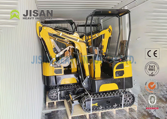 Máy đào vườn nhỏ 1t Con lăn theo dõi máy đào bánh xích mini thủy lực đầy đủ