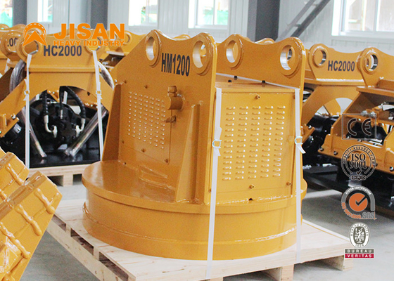 Nam châm điện nâng tròn thủy lực 1600kg 3600lb 1,2m 47in cho phế liệu kim loại cần cẩu