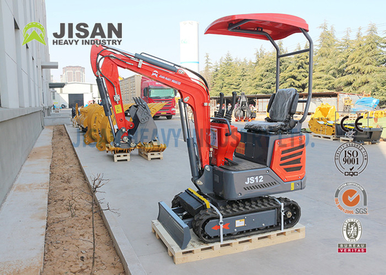 Bộ phận thủy lực Xô xẻng nhỏ Mini Máy quay ngón tay cái 1 tấn được theo dõi