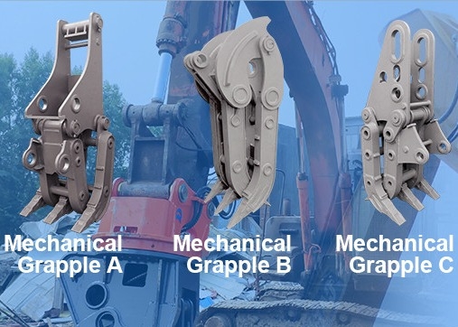 Máy đào thép cường độ cao màu vàng lấy đá thủy lực 1,2M
