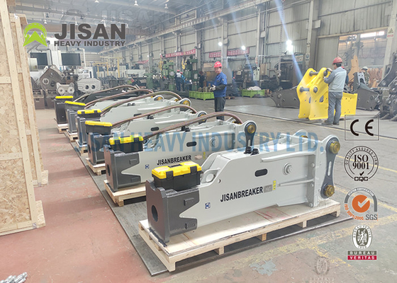 Máy đào Búa thủy lực Máy phá đá với Bộ công cụ đục con dấu