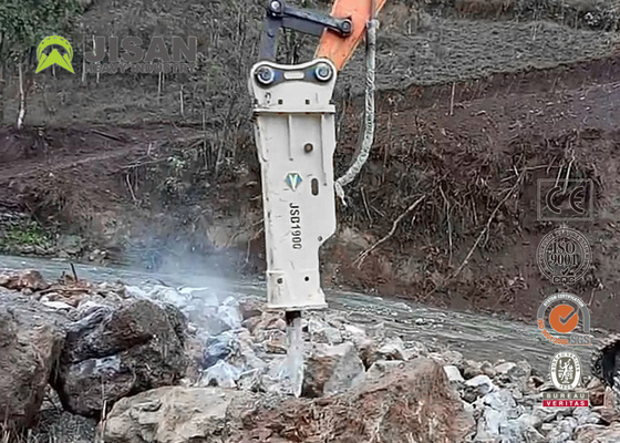 Máy khoan 30-40 tấn Komatsu Máy khoan đập đá Hammer Chuck 155mm Đối với PC300 PC400